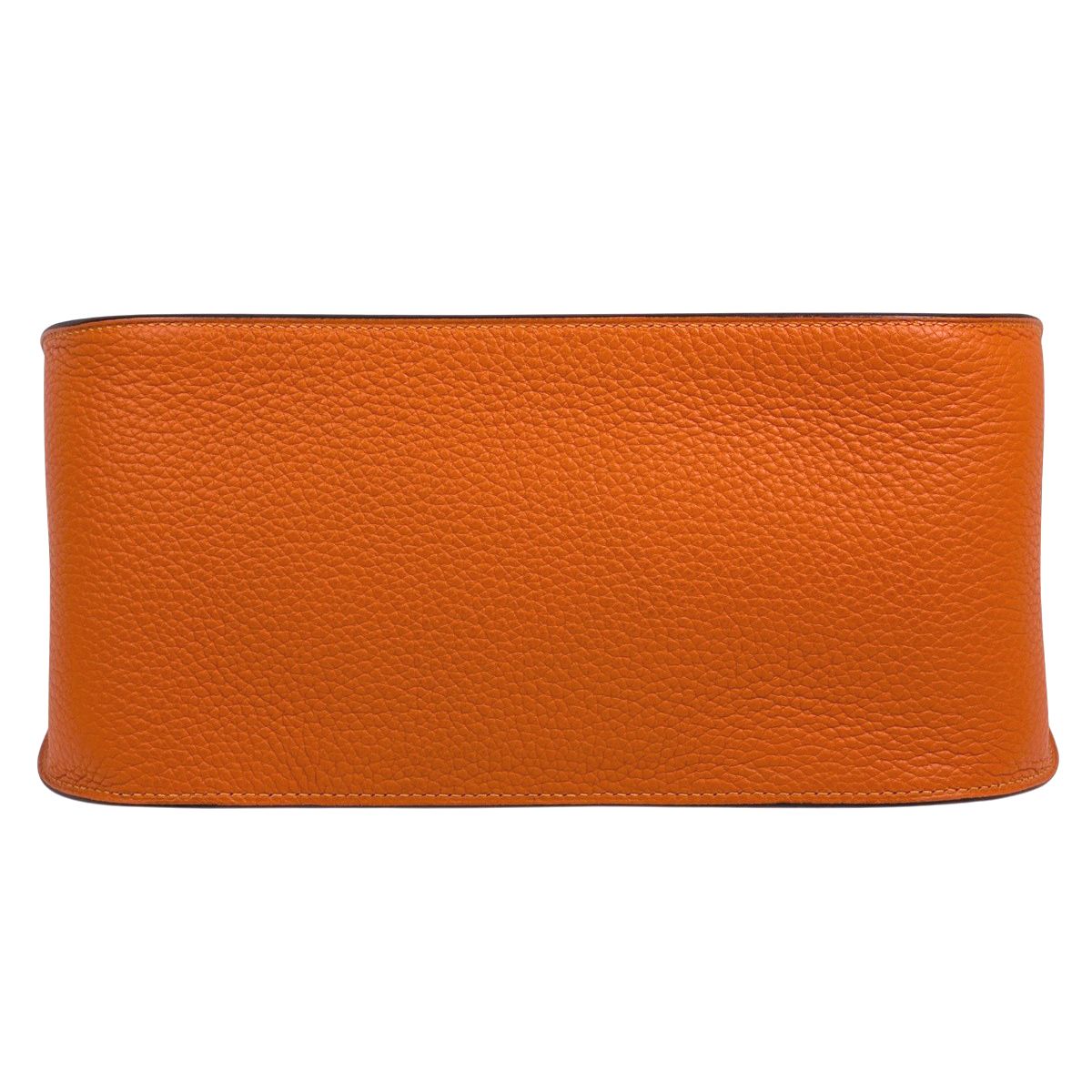 Hermes Gipsiere 28 Shoulder Bag Taurillon Clemence Orange Mutard — view 5