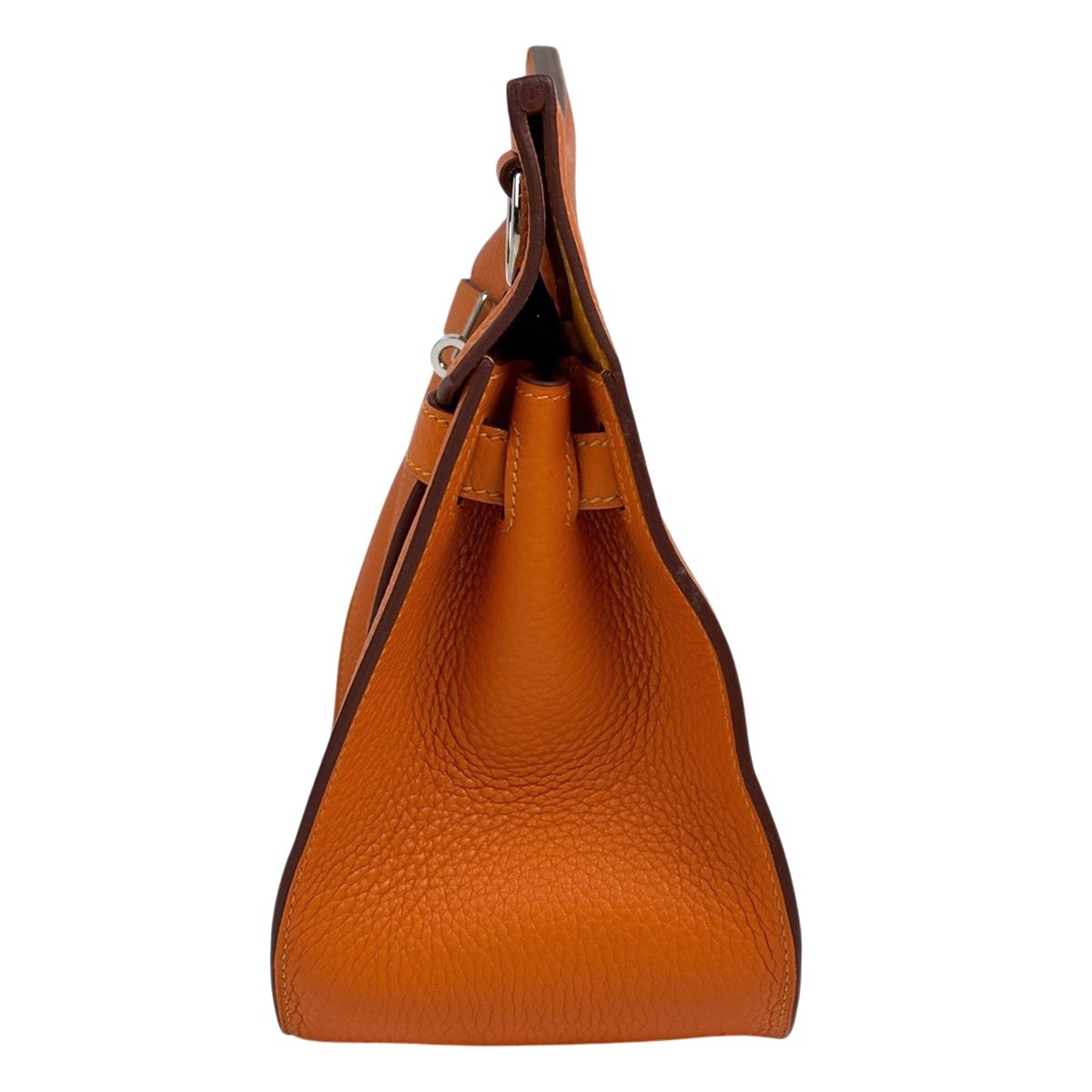 Hermes Gipsiere 28 Shoulder Bag Taurillon Clemence Orange Mutard — view 2