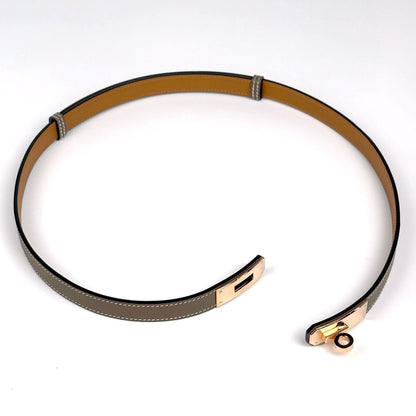 Hermes Kelly Belt Veau Epsom Gray — view 2