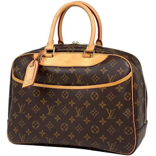 Louis Vuitton Deauville Handbag Bowling Vanity Monogram Brown