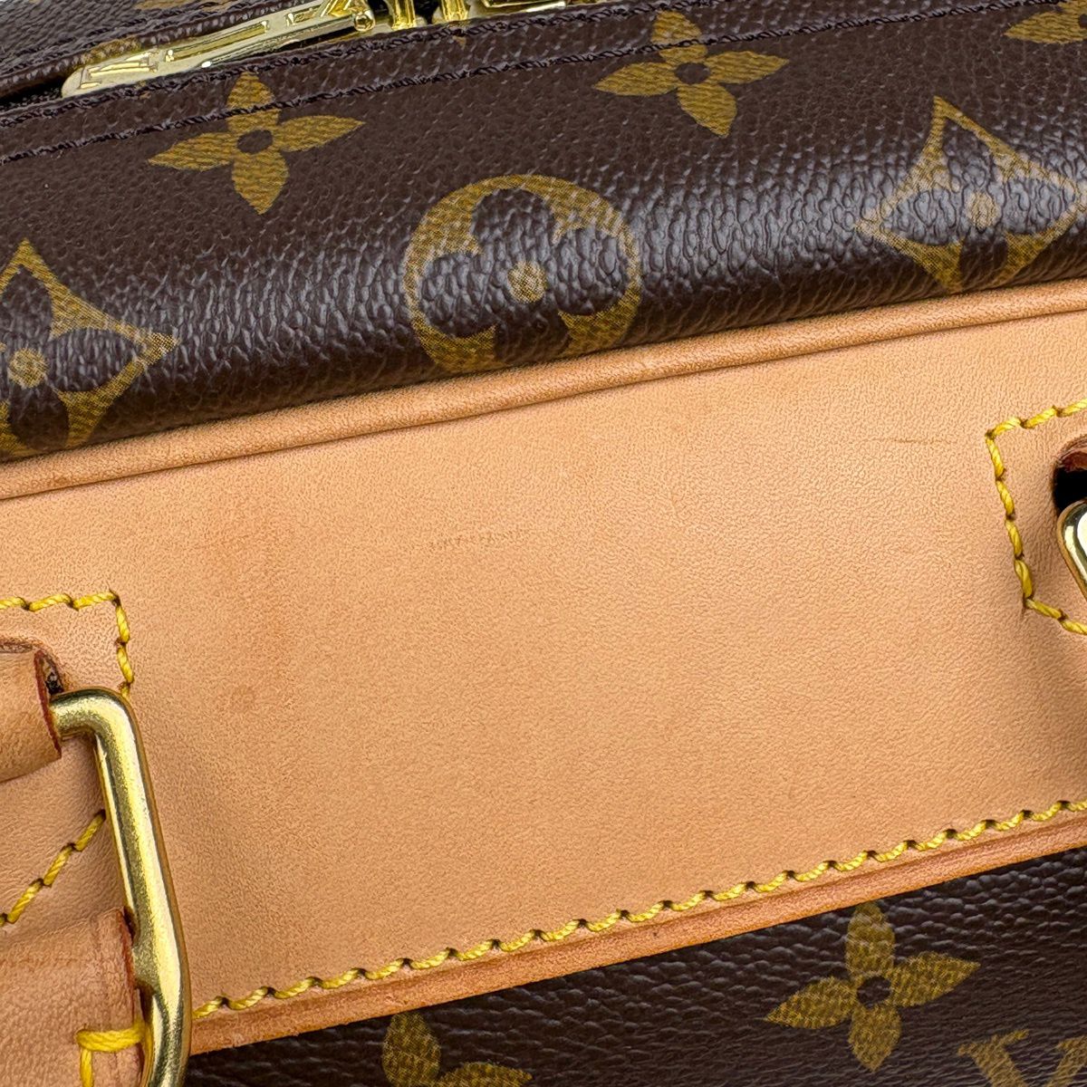 Louis Vuitton Deauville Handbag Bowling Vanity Monogram Brown — view 4