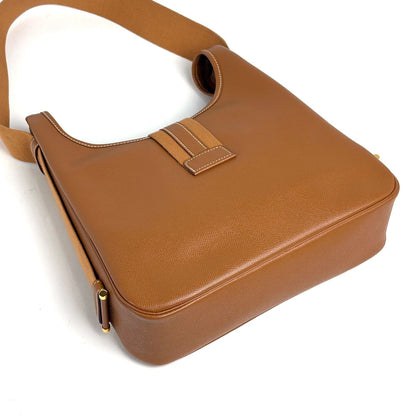 Hermes Saco Shoulder Bag Courchevel Brown — view 2