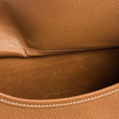 Hermes Saco Shoulder Bag Courchevel Brown — view 7