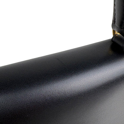 Hermes Kelly 28 Retourne 2-Way Handbag Box Calf Black — view 8