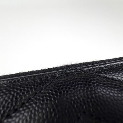 Saint Laurent Monogram Compact Zip Around Wallet Bifold Leather Black — view 5