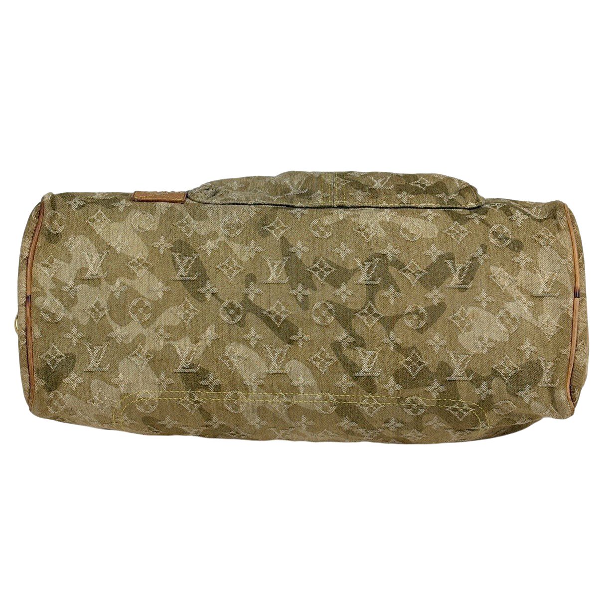 Louis Vuitton Rees Takashi Murakami Monogram Hula Jou Boston Bag Denim Khaki — view 5