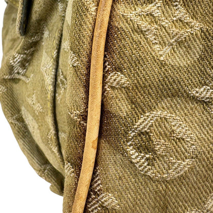 Louis Vuitton Rees Takashi Murakami Monogram Hula Jou Boston Bag Denim Khaki — view 9