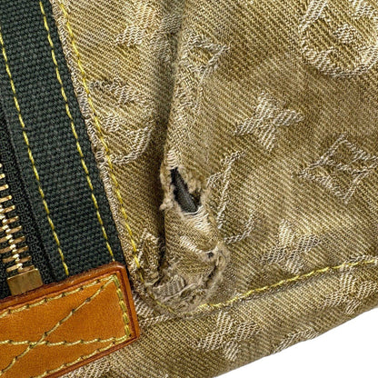 Louis Vuitton Rees Takashi Murakami Monogram Hula Jou Boston Bag Denim Khaki — view 7