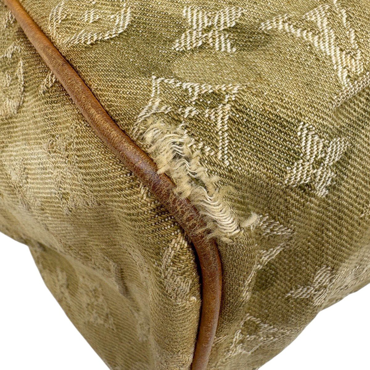 Louis Vuitton Rees Takashi Murakami Monogram Hula Jou Boston Bag Denim Khaki — view 6