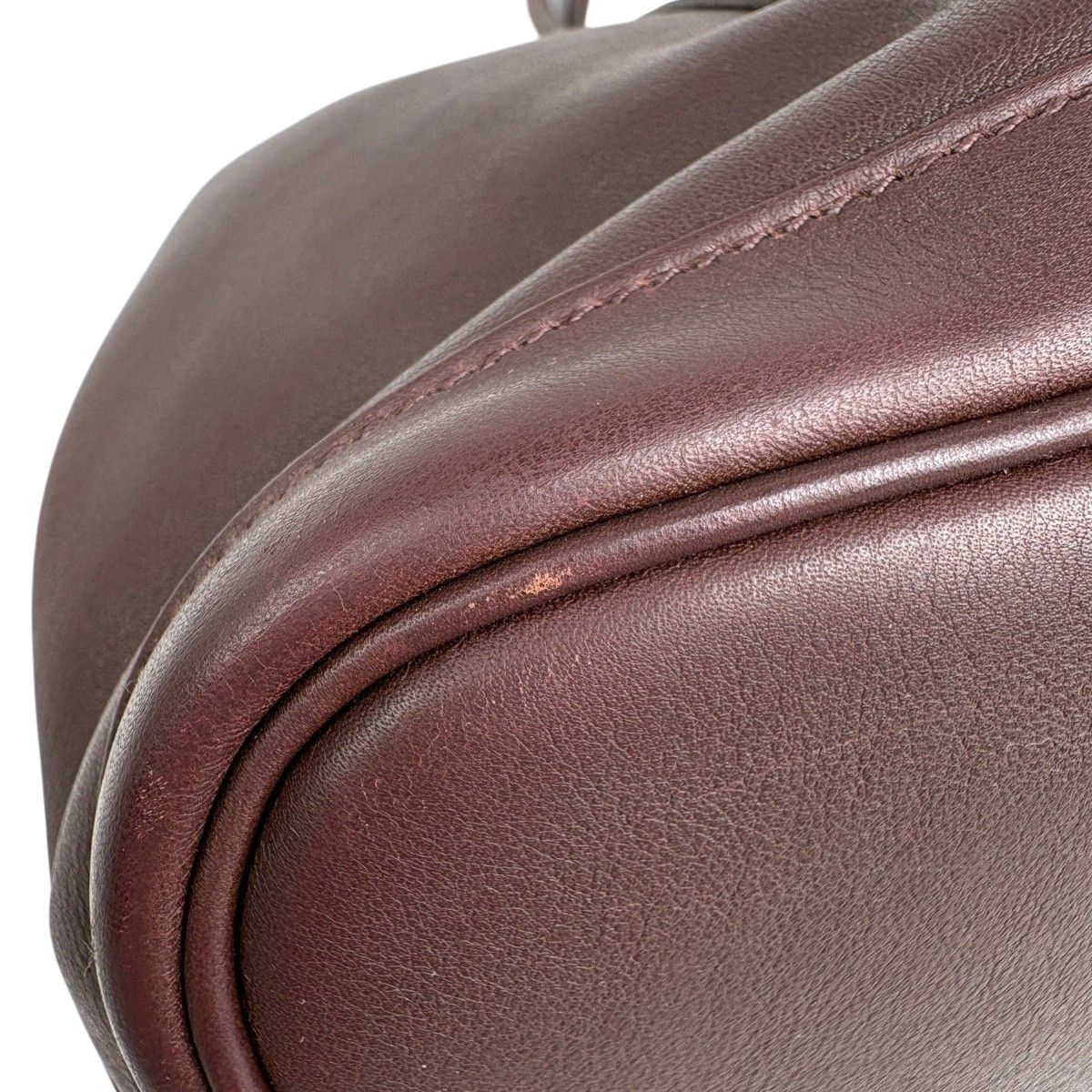 Hermes Garden Party TPM Handbag Bolduc Ribbon Tote Voswift Brown — view 6