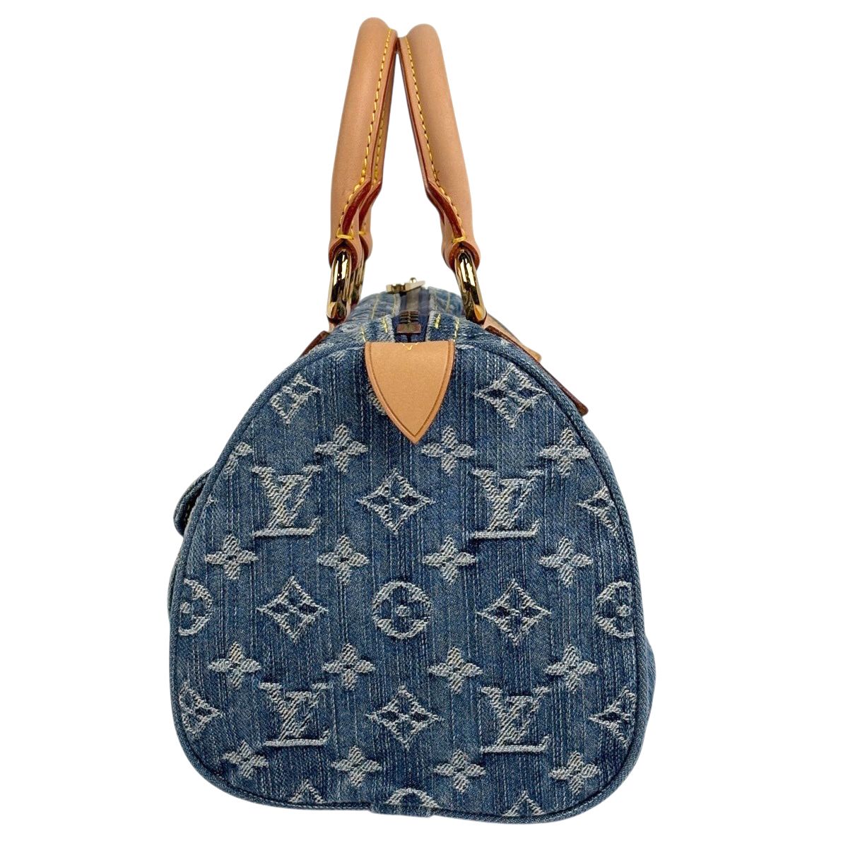 Louis Vuitton Neo Speedy Boston Bag Monogram Denim Blue — view 2