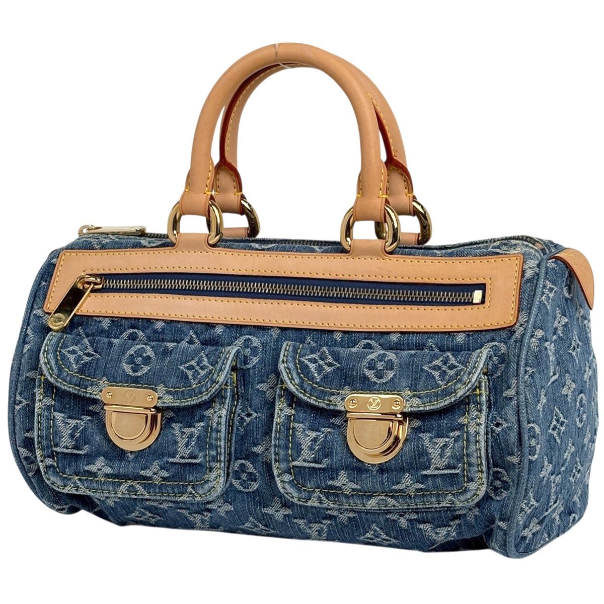 Louis Vuitton Neo Speedy Boston Bag Monogram Denim Blue