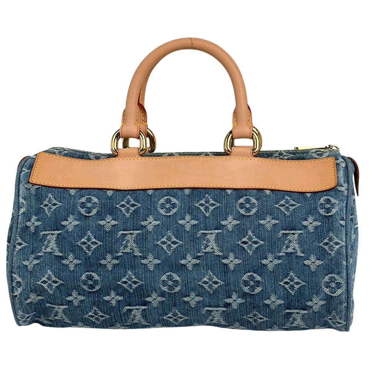 Louis Vuitton Neo Speedy Boston Bag Monogram Denim Blue — view 3