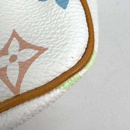 Louis Vuitton Pochette 2-Way Shoulder Bag Studs Pouch Monogram Multicolor Blanc — view 4