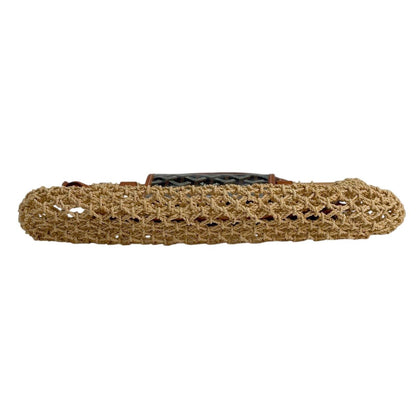 Goyard Aliguru Shoulder Bag Raffia Beige Black Brown — view 5