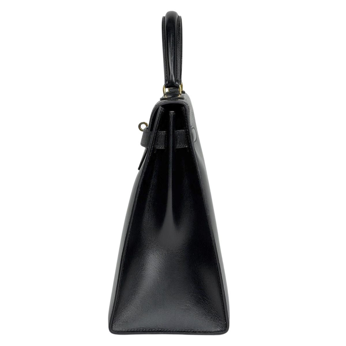 Hermes Kelly 32 Sellier Handbag Box Calf Black — view 2