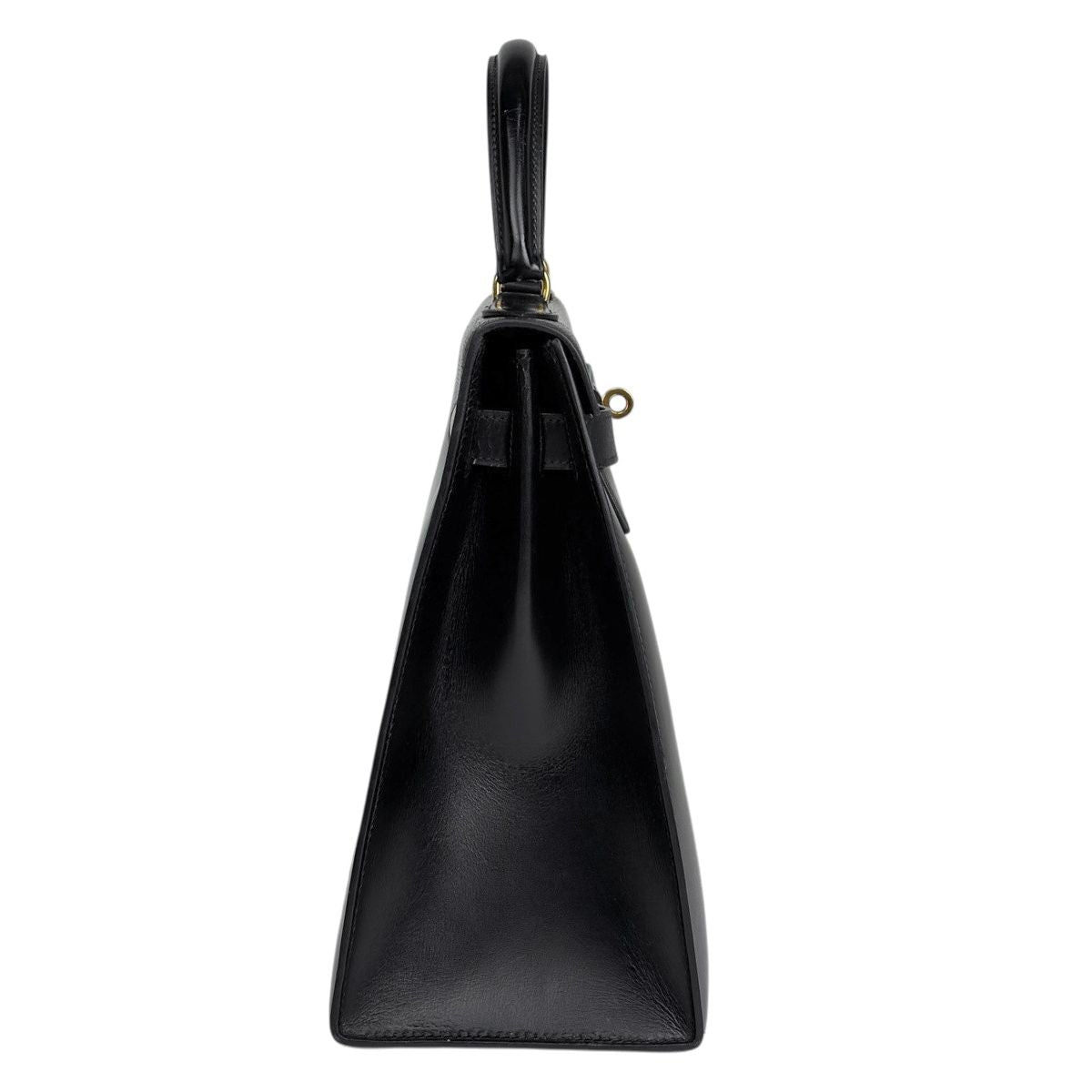 Hermes Kelly 32 Sellier Handbag Box Calf Black — view 4