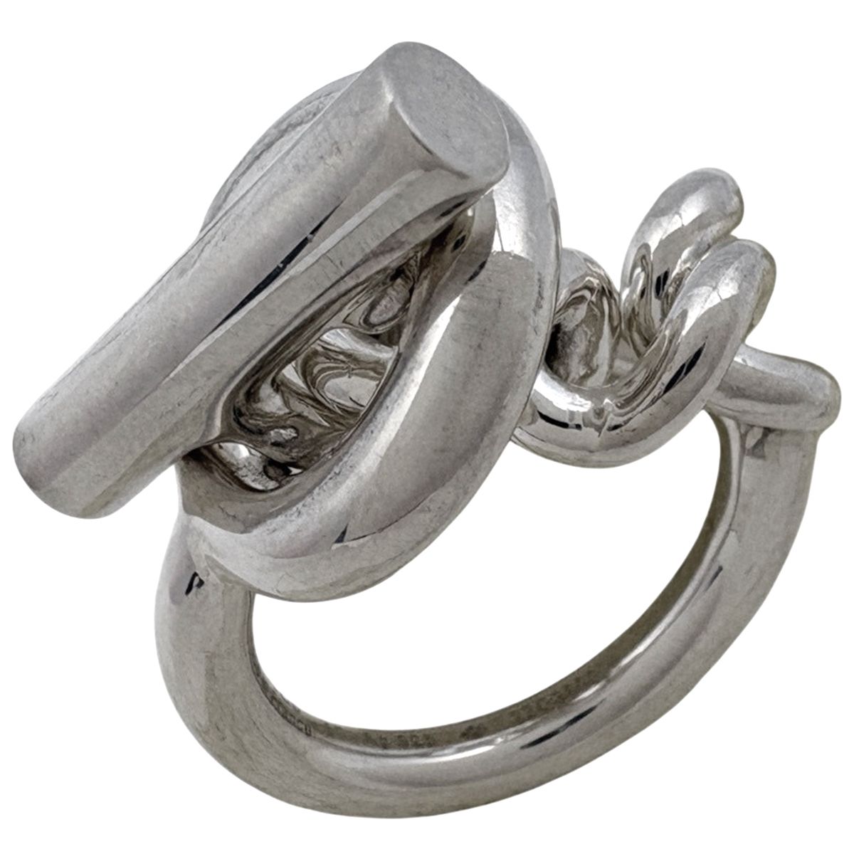 Hermes Croisette GM 15 925 Sterling Silver Ring