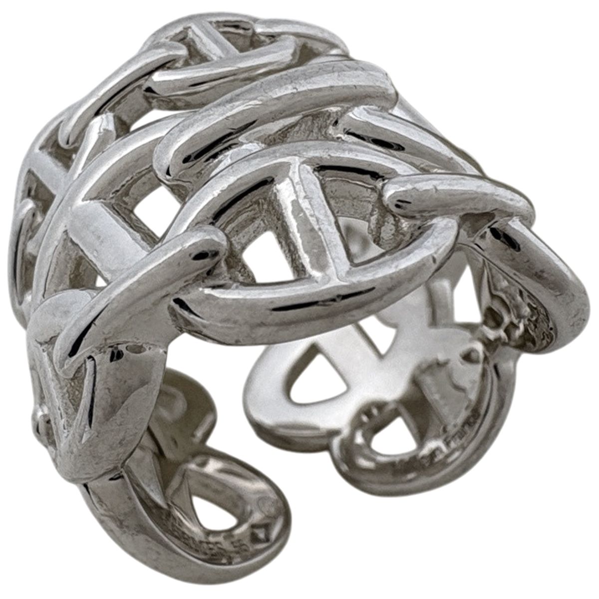 Hermes Chaine D'ancre GM Ring 925 Sterling Silver