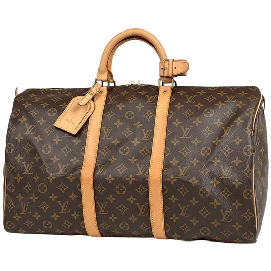Louis Vuitton Keepall 50 Boston Bag Monogram Brown