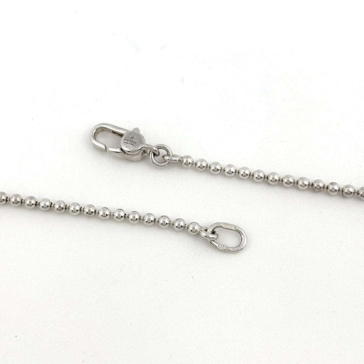 Gucci Star of David Plate Necklace 925 Sterling Silver — view 3