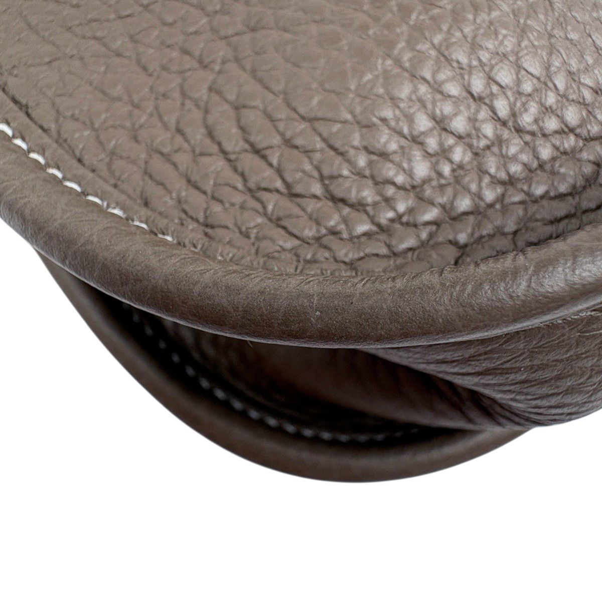 Hermes Evelyne 3 PM Perforated Logo Shoulder Bag Taurillon Clemence Etoupe — view 6