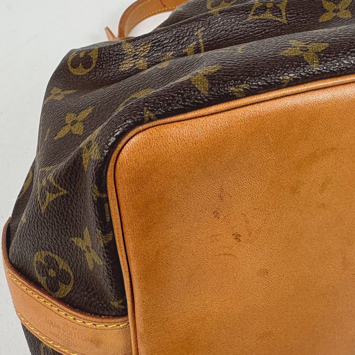 Louis Vuitton Petit Noe Shoulder Drawstring Bag Monogram Brown — view 3