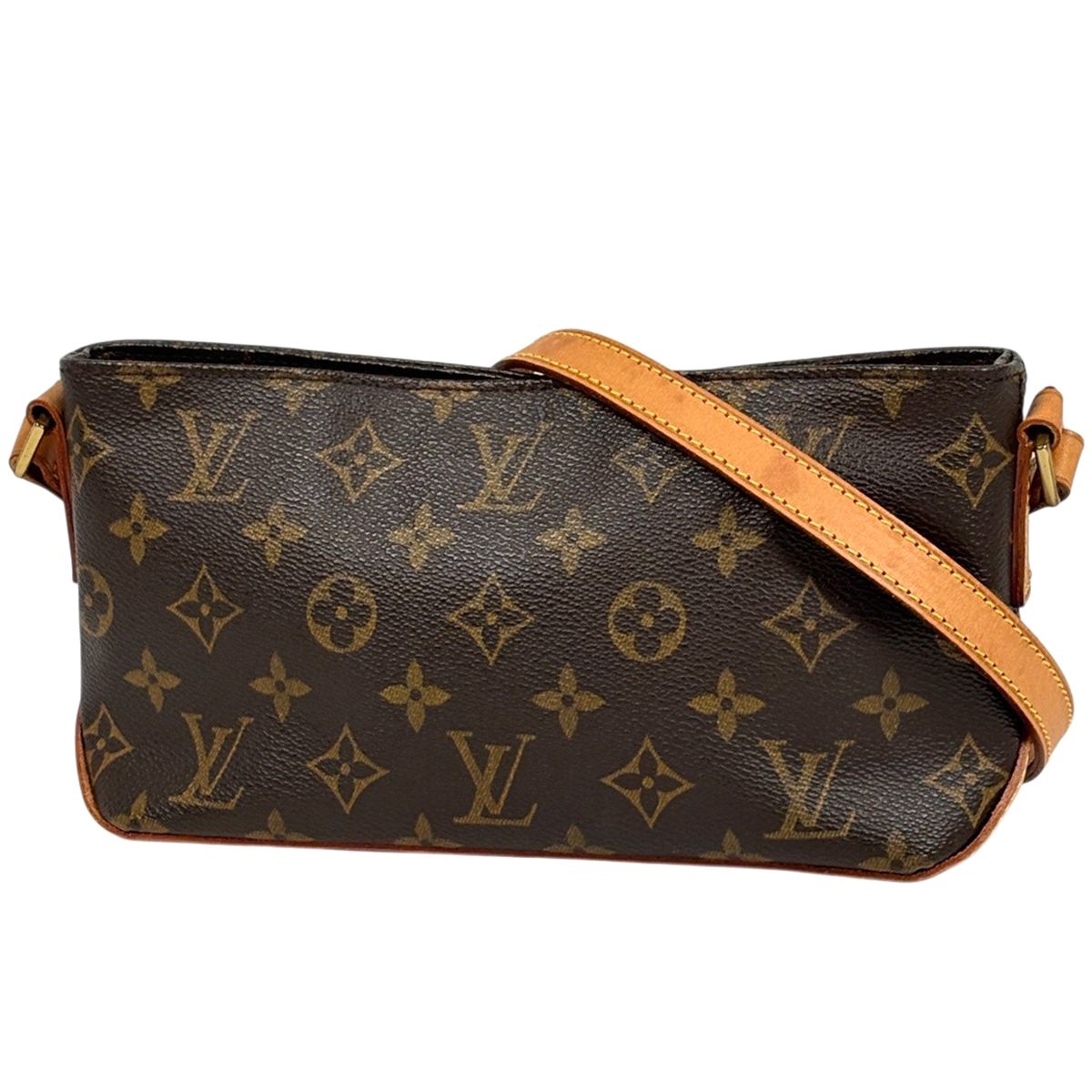 Louis Vuitton Trotteur Pochette Shoulder Bag Monogram Brown