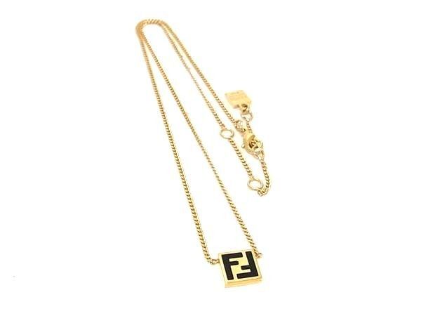 Fendi Necklace Zucca Gold Metal