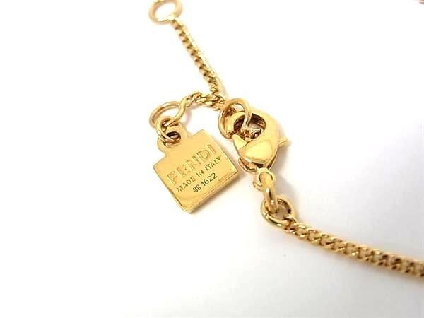 Fendi Necklace Zucca Gold Metal — view 3