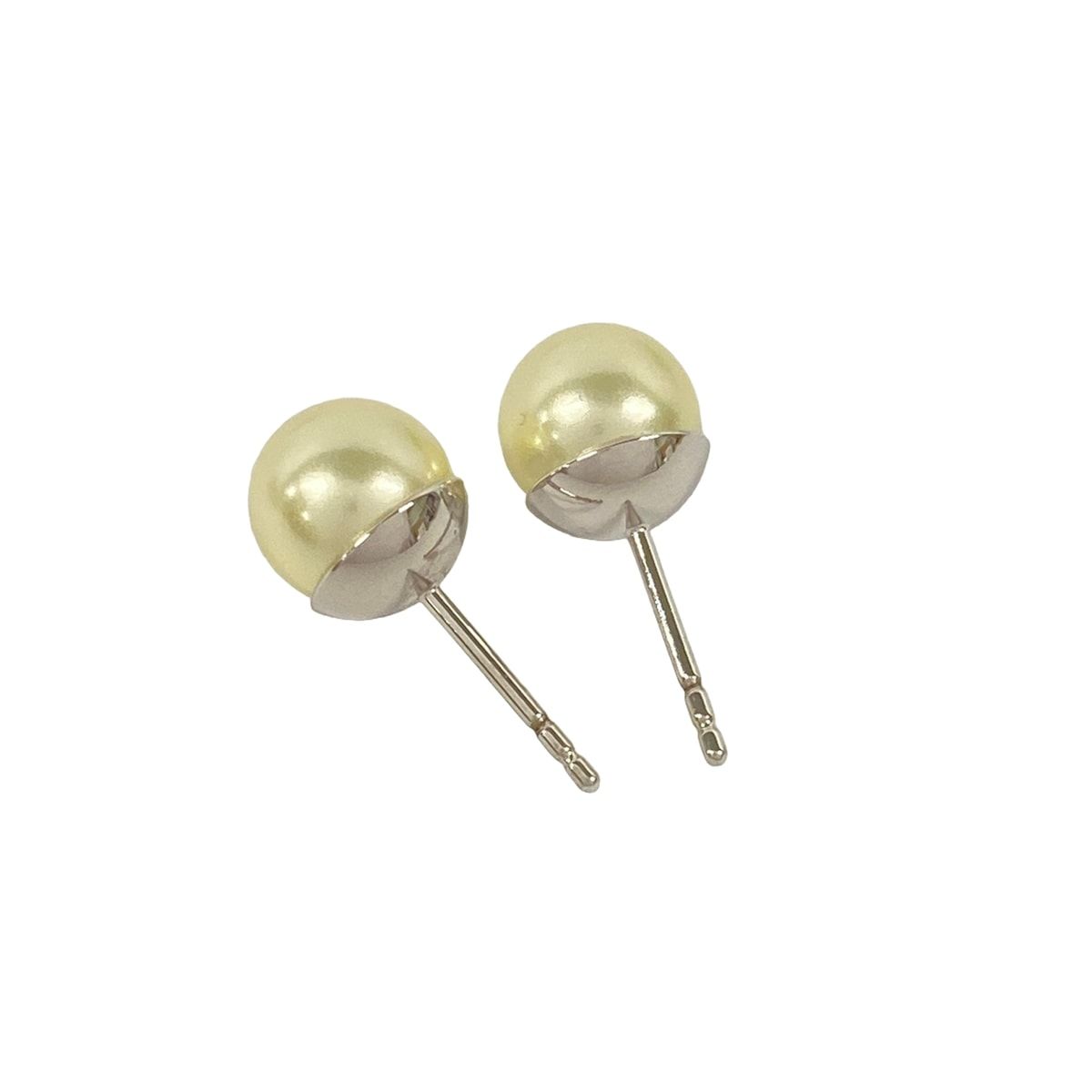 Dior Earrings Tribal Ball Silver Ivory Clear Motif — view 3