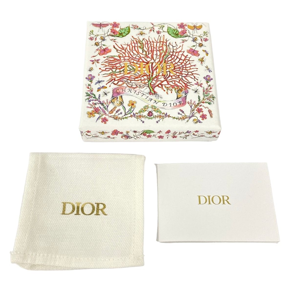 Dior Earrings Tribal Ball Silver Ivory Clear Motif — view 4