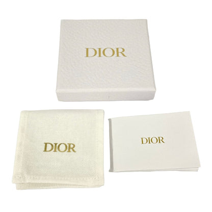 Dior Earrings Gold Light Blue Ivory CD Motif — view 4
