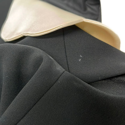 Miu Miu Dress 36 S Black Ivory Sleeveless Knee Length Ribbon Pearl — view 6
