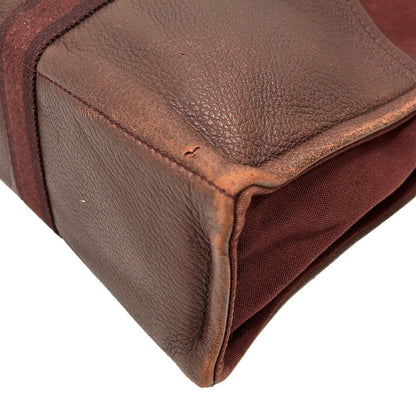 Hermes Tote Fourre Tout MM Half Leather Bordeaux — view 6