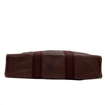 Hermes Tote Fourre Tout MM Half Leather Bordeaux — view 5