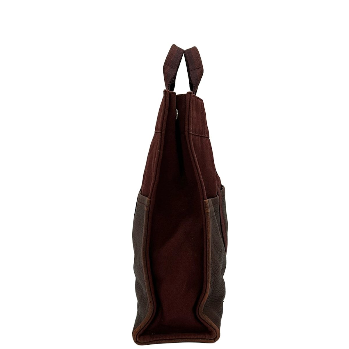 Hermes Tote Fourre Tout MM Half Leather Bordeaux — view 4