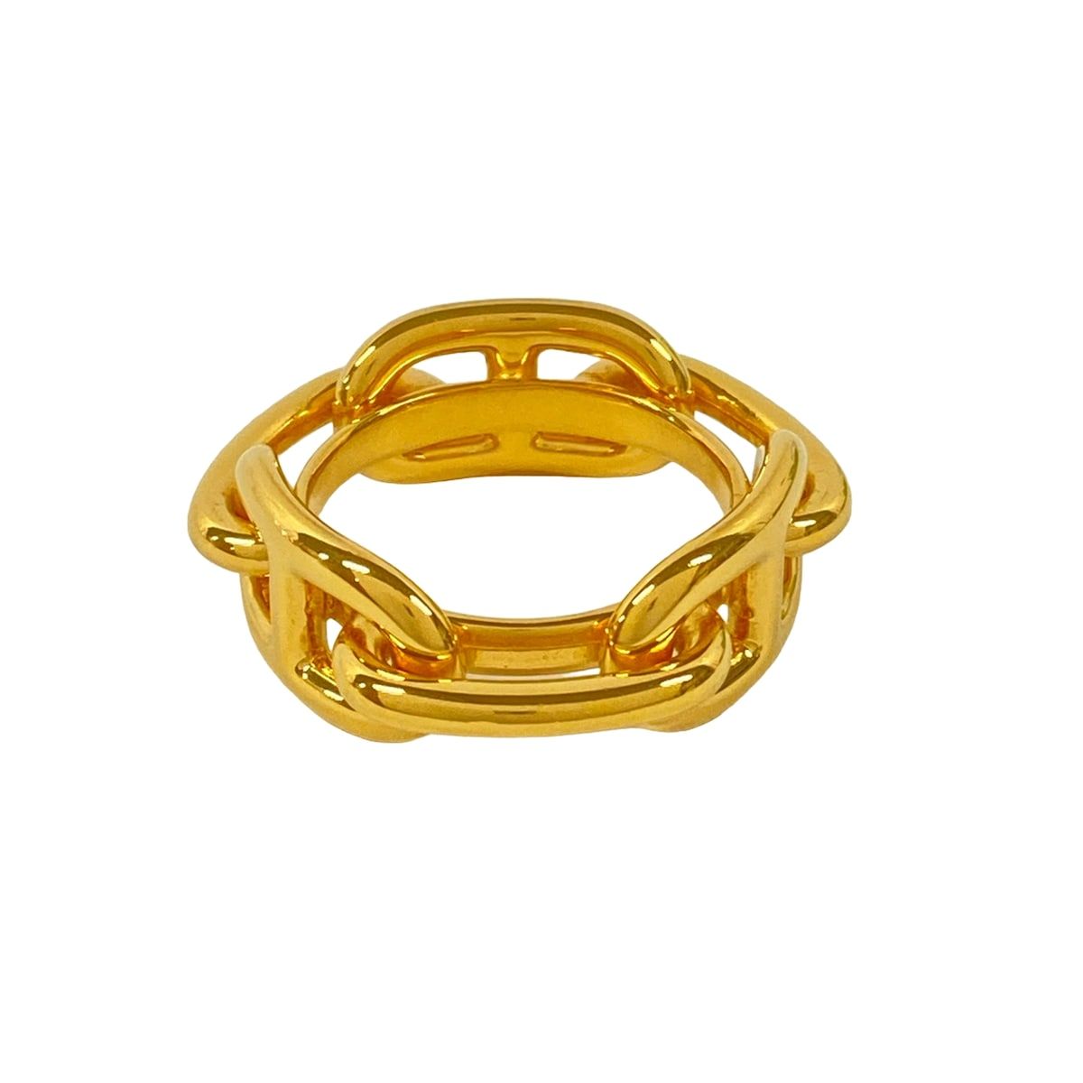 Hermes Scarf Ring Chaine D'ancre Legato Gold