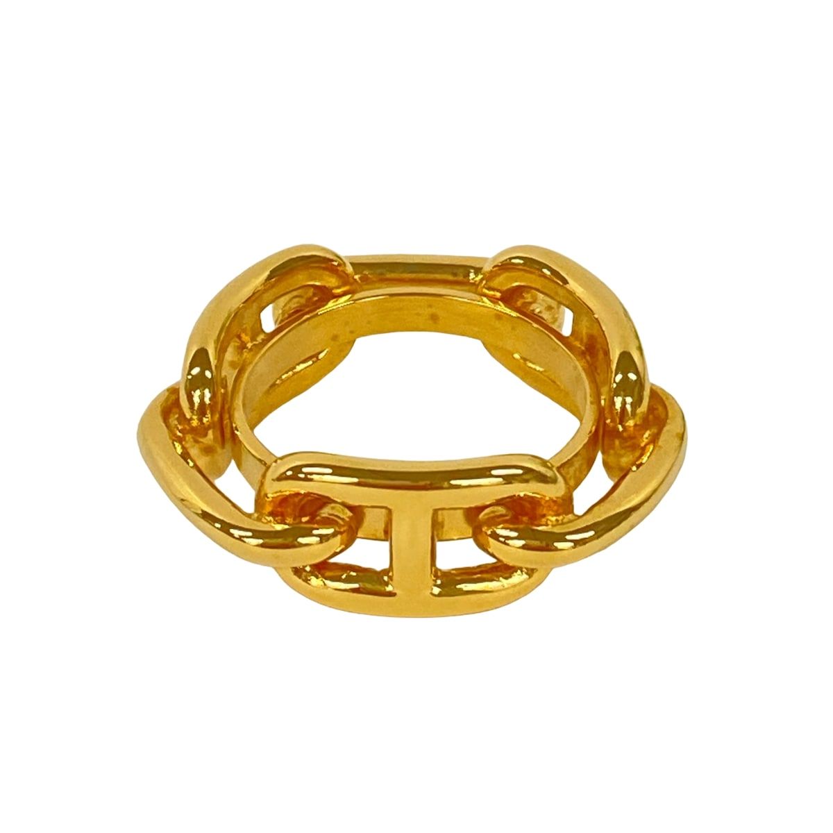 Hermes Scarf Ring Legato Chaine D'ancre Gold Carre 90 — view 2