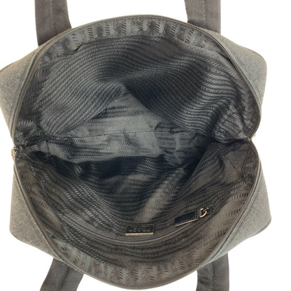 Prada Sports Gray Canvas Tote — view 8