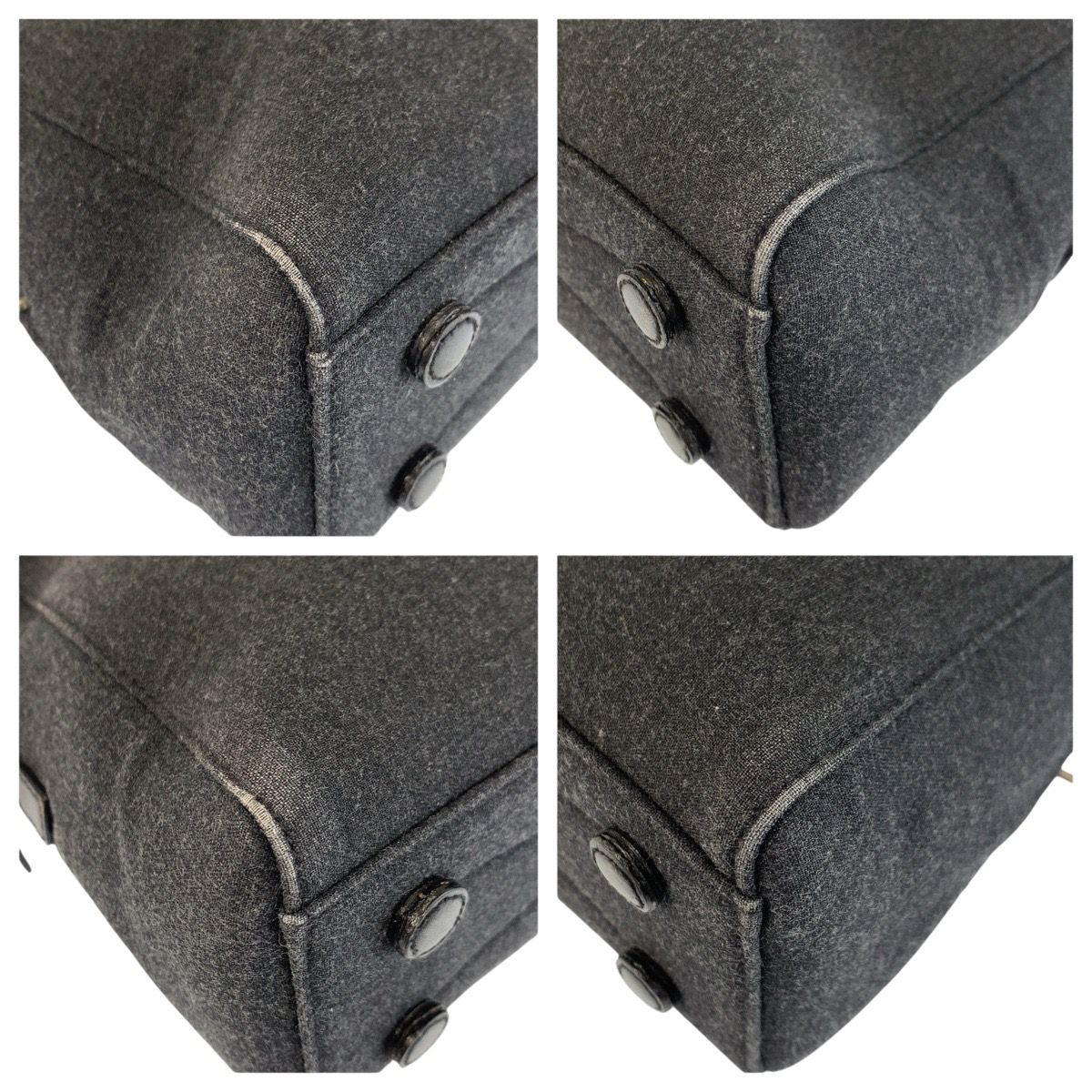 Prada Sports Gray Canvas Tote — view 4