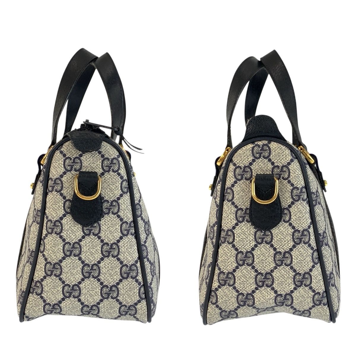 Gucci Vintage Sherry Line Gray GG Supreme Canvas Handbag Mini — view 7