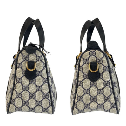 Gucci Vintage Sherry Line Gray GG Supreme Canvas Handbag Mini — view 7