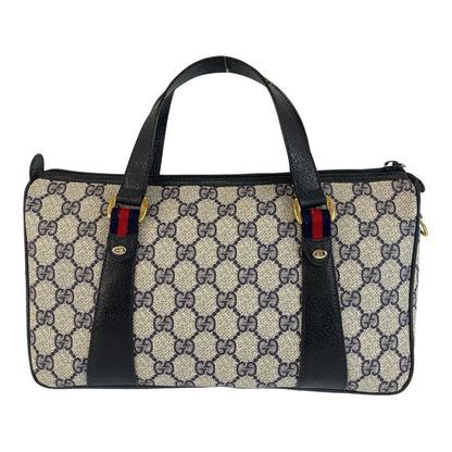 Gucci Vintage Sherry Line Gray GG Supreme Canvas Handbag Mini — view 2