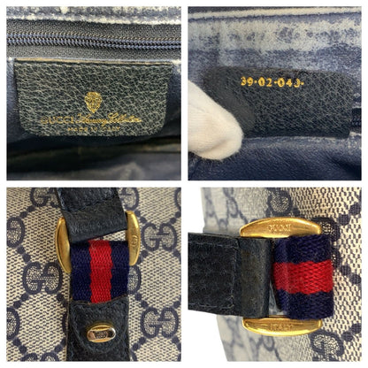 Gucci Vintage Sherry Line Gray GG Supreme Canvas Handbag Mini — view 3