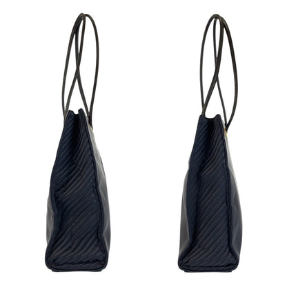 Saint Laurent Yves YSL Navy Gold Nylon Tote Shoulder Bag — view 6