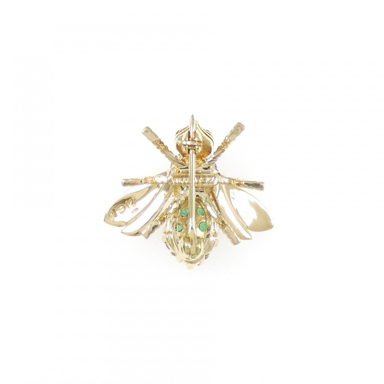 Tiffany & Co Vintage Emerald Brooch — view 3
