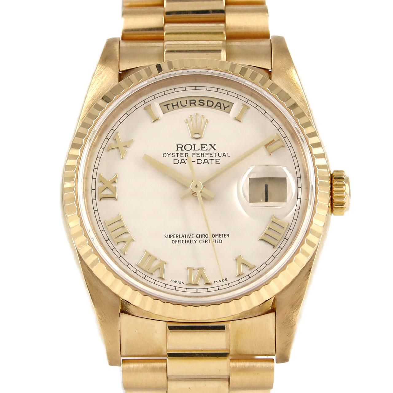 Rolex Day Date YG Automatic Winding Number Watch