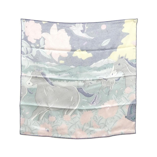 Hermes Carre Scarf Blue