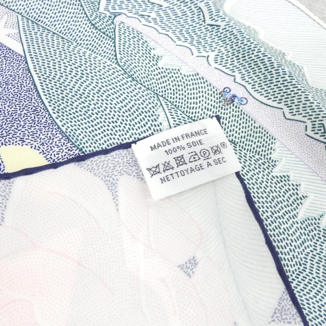 Hermes Carre Scarf Blue — view 3